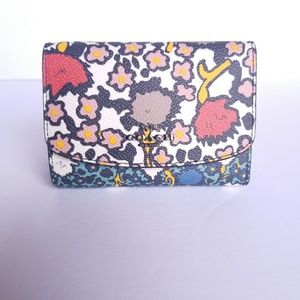 Coach Multi-colored Floral Wallet